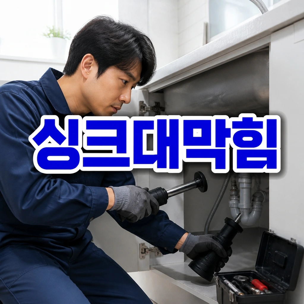 충청북도 진천군 누수수리업체 - 싱크대막힘 관련 상담 안내 이미지